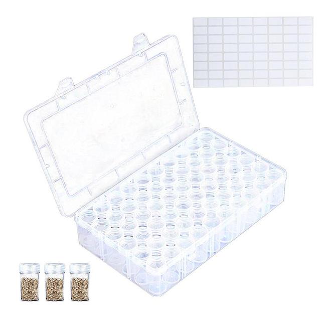 60/24 Slots Clear Seed Storage Organizer Box Seed Storage Box Planting Seed  Container 64 Label Sticker For Plant Vegetable Seeds - AliExpress